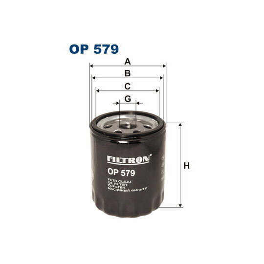 OP 579 - Oil filter 