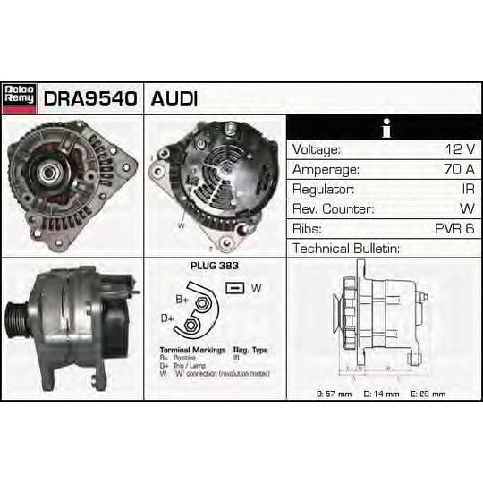 DRA9540 - Alternator 