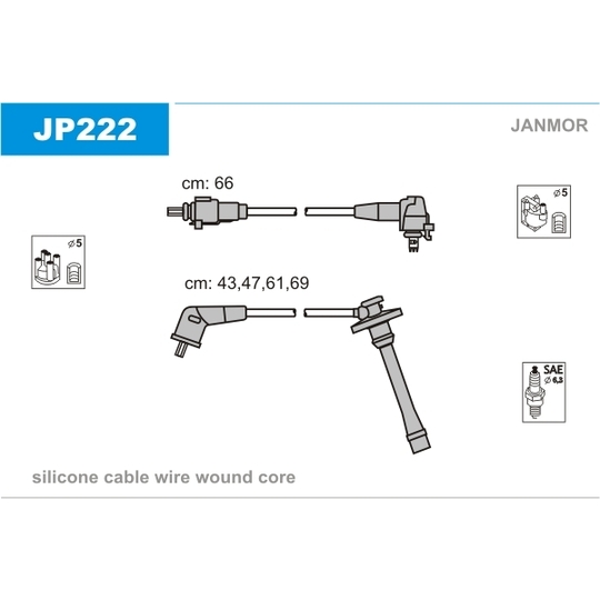 JP222 - Ignition Cable Kit 