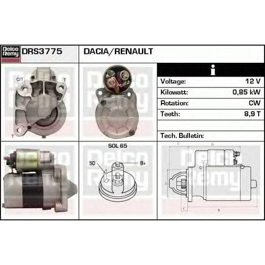 DRS3775 - Käynnistinmoottori 