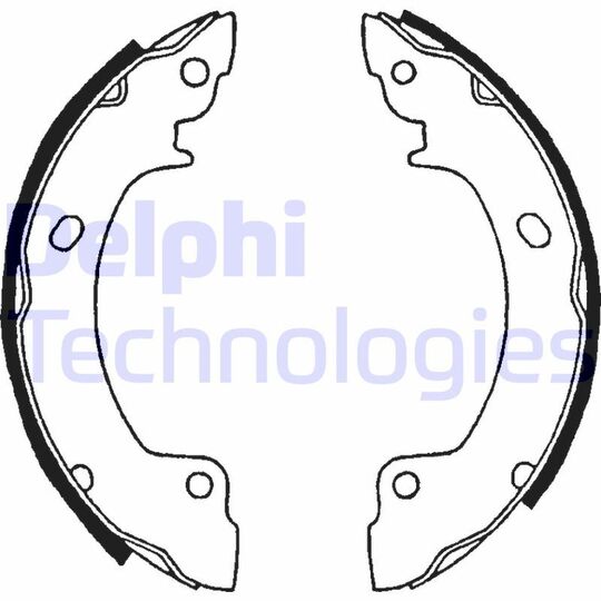 LS1514 - Brake Shoe Set 