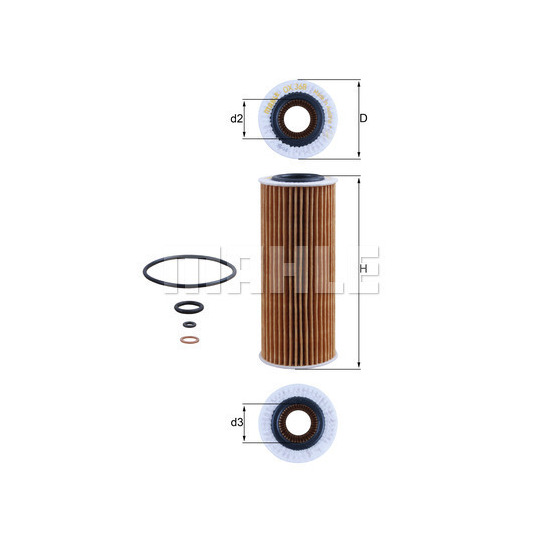 OX 368D1 - Oil filter 