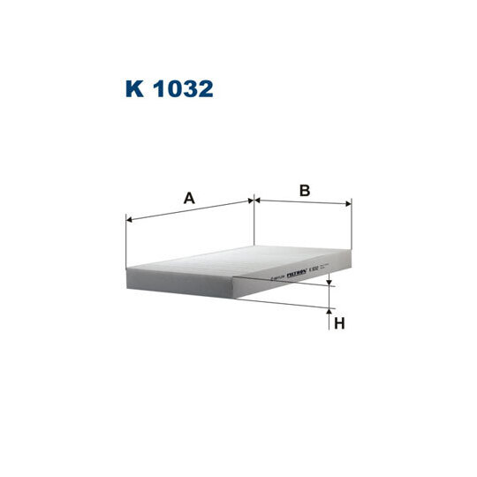 K 1032 - Filter, interior air 