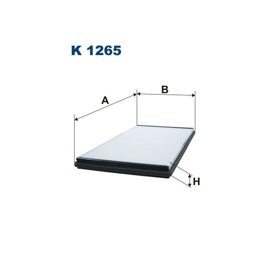 K 1265 - Filter, interior air 