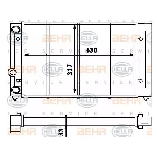 8MK 376 715-061 - Radiator, engine cooling 