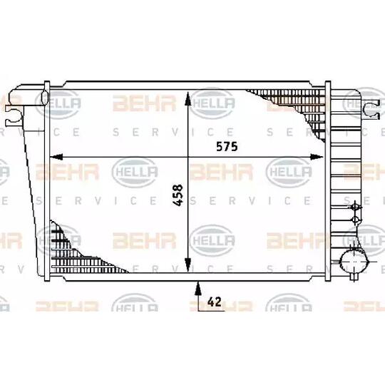 8MK 376 710-691 - Radiator, engine cooling 