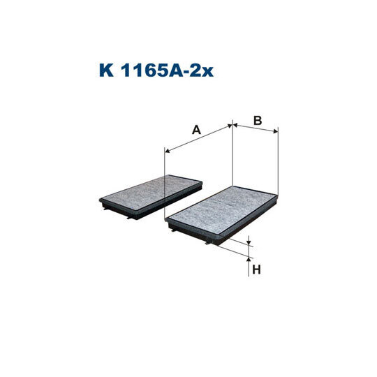 K 1165A-2X - Suodatin, sisäilma 