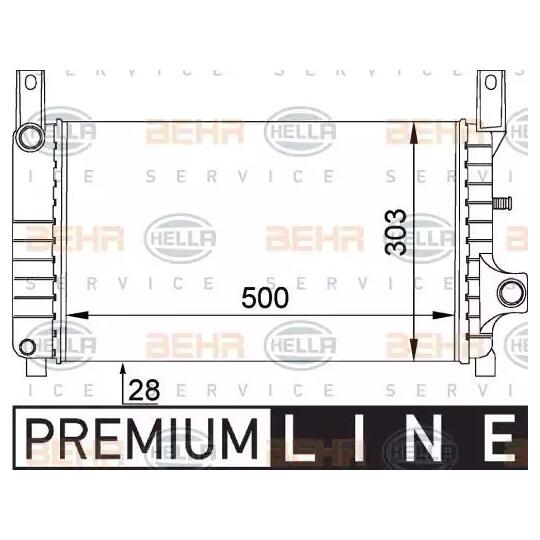 8MK 376 714-194 - Radiator, engine cooling 