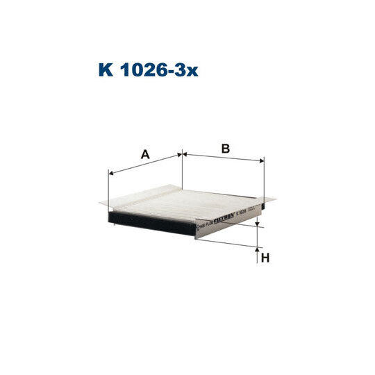 K 1026-3X - Filter, kupéventilation 
