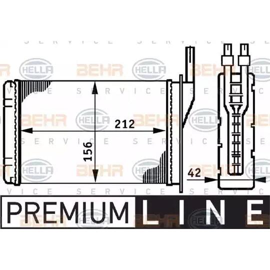 8FH 351 311-051 - Heat Exchanger, interior heating 