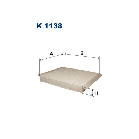 K 1138 - Filter, interior air 