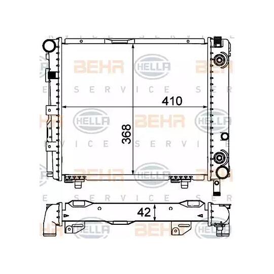 8MK 376 712-151 - Radiator, engine cooling 