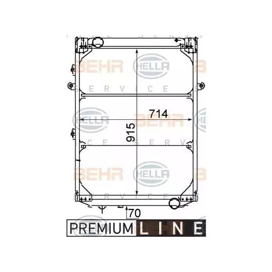 8MK 376 709-561 - Radiaator, mootorijahutus 