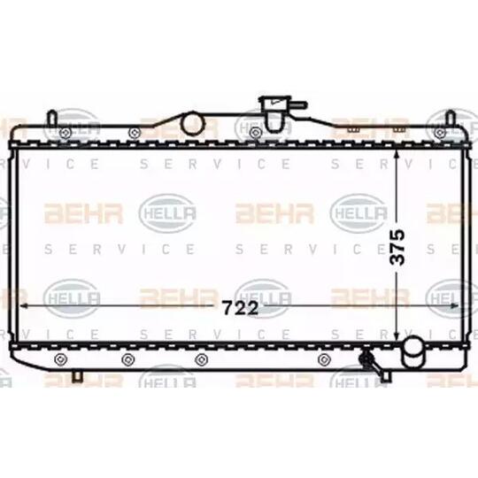 8MK 376 773-261 - Radiaator, mootorijahutus 