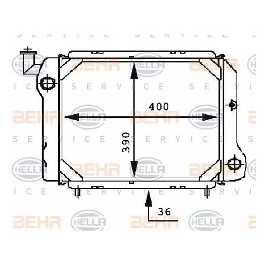 8MK 376 716-201 - Radiator, engine cooling 