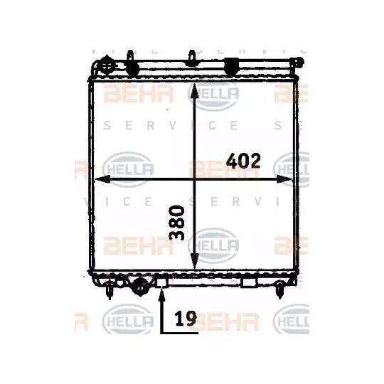 8MK 376 718-631 - Radiaator, mootorijahutus 