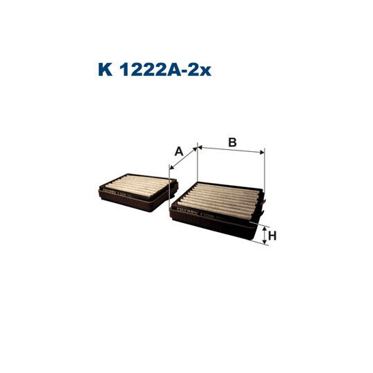 K 1222A-2X - Suodatin, sisäilma 