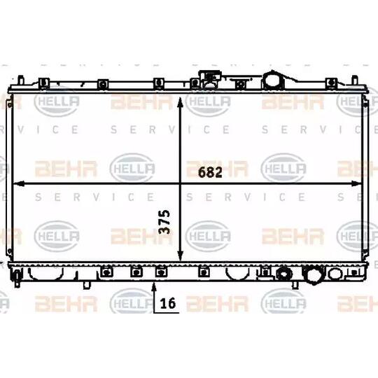 8MK 376 718-391 - Radiator, engine cooling 