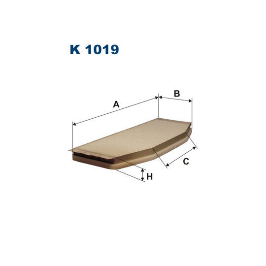 K 1019 - Filter, kupéventilation 