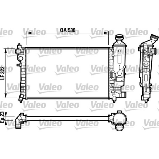 732794 - Radiator, engine cooling 