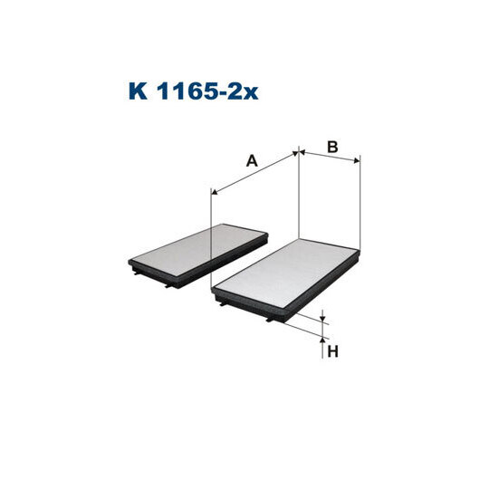K 1165-2X - Suodatin, sisäilma 