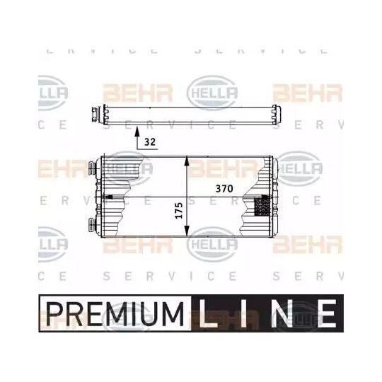 8FH 351 312-571 - Heat Exchanger, interior heating 