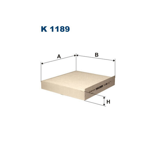 K 1189 - Filter, interior air 