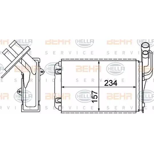 8FH 351 311-631 - Heat Exchanger, interior heating 