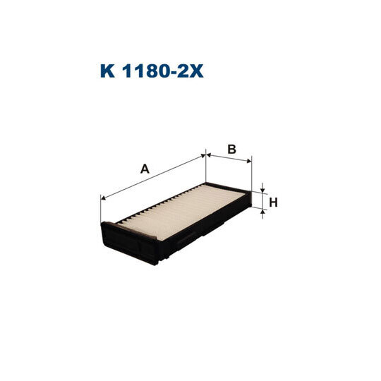 K 1180-2X - Filter, kupéventilation 