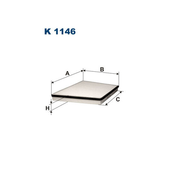 K 1146 - Filter, interior air 