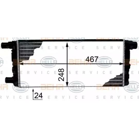 8MK 376 718-311 - Radiator, engine cooling 