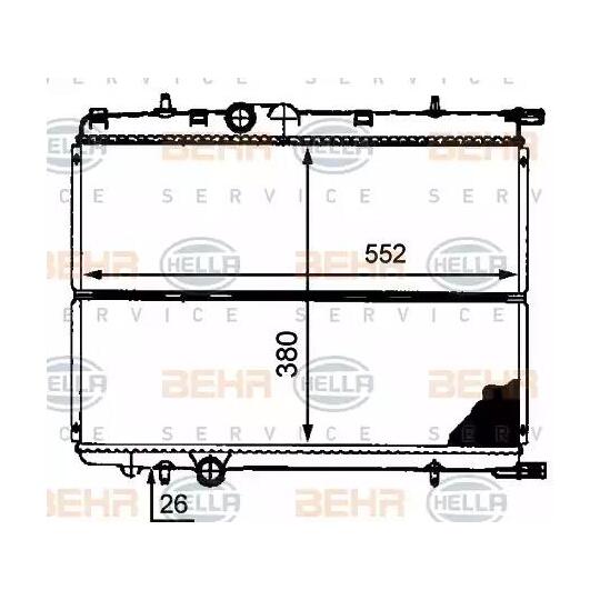 8MK 376 718-151 - Radiator, engine cooling 