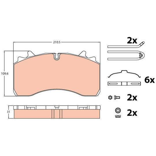 GDB5094 - Brake Pad Set, disc brake 