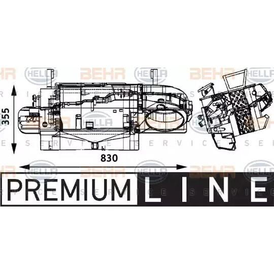 8FH 351 314-531 - Heat Exchanger, interior heating 