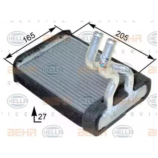 8FH 351 315-261 - Heat Exchanger, interior heating 