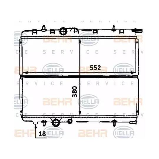 8MK 376 718-131 - Radiator, engine cooling 