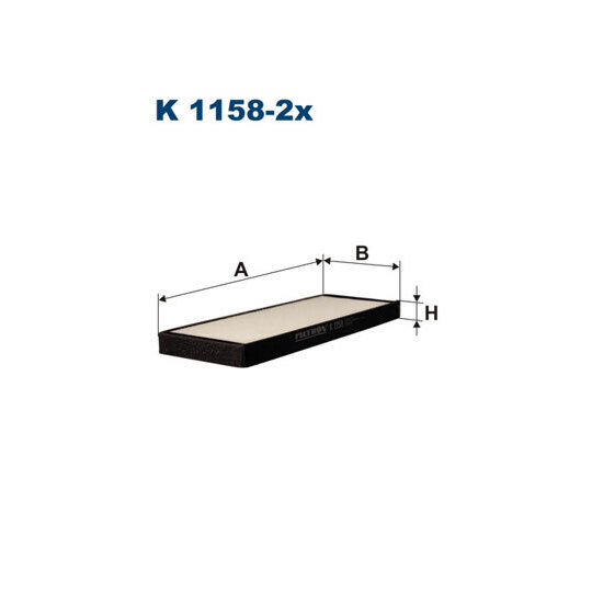 K 1158-2X - Filter, interior air 