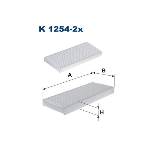 K 1254-2X - Filter, interior air 