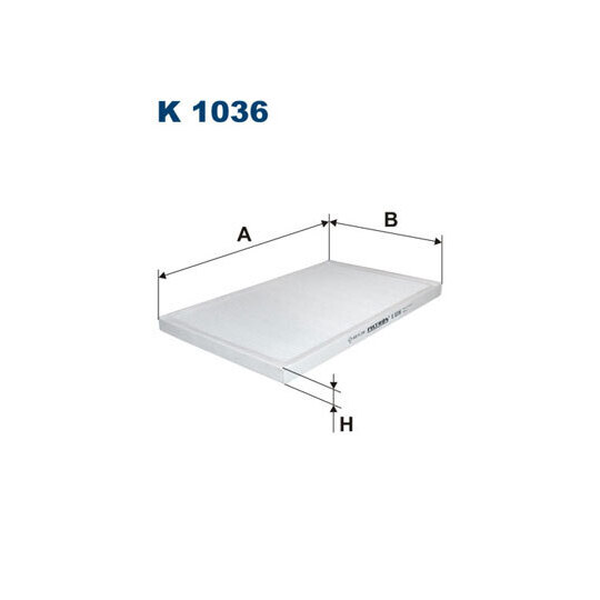 K 1036 - Filter, interior air 