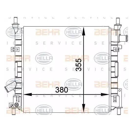 8MK 376 764-241 - Radiator, engine cooling 