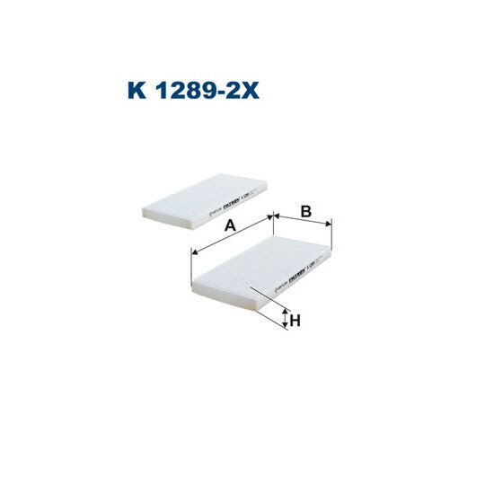 K 1289-2X - Filter, kupéventilation 