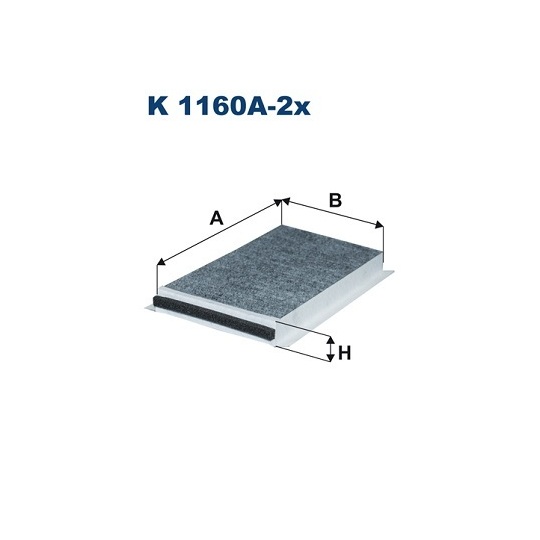 K 1160A-2X - Filter, interior air 