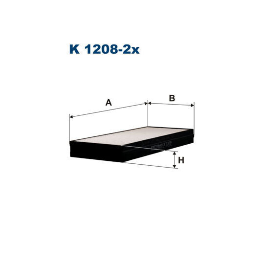 K 1208-2X - Filter, kupéventilation 