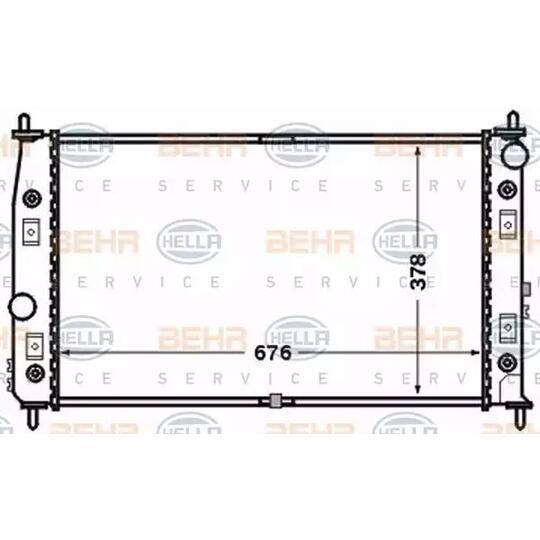 8MK 376 766-531 - Radiator, engine cooling 