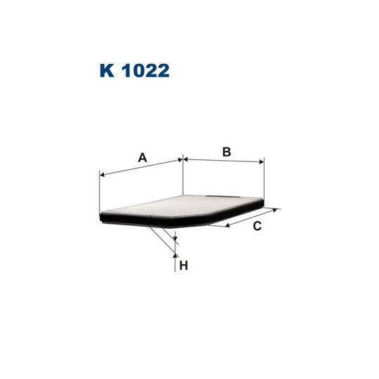 K 1022 - Filter, interior air 