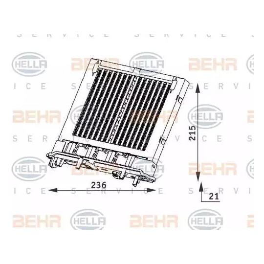 8FH 351 312-111 - Heat Exchanger, interior heating 