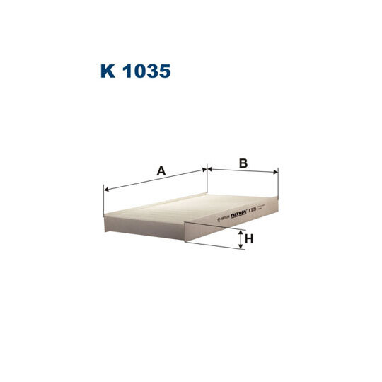 K 1035 - Filter, kupéventilation 