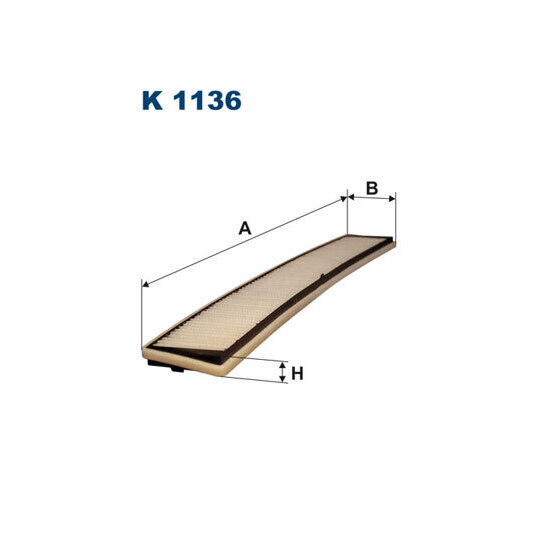 K 1136 - Filter, interior air 