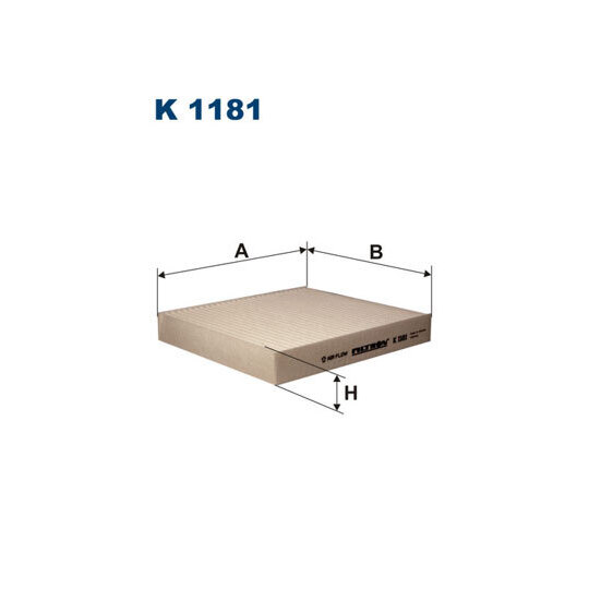 K 1181 - Filter, interior air 