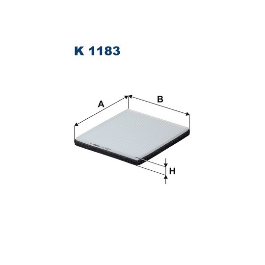 K 1183 - Filter, interior air 